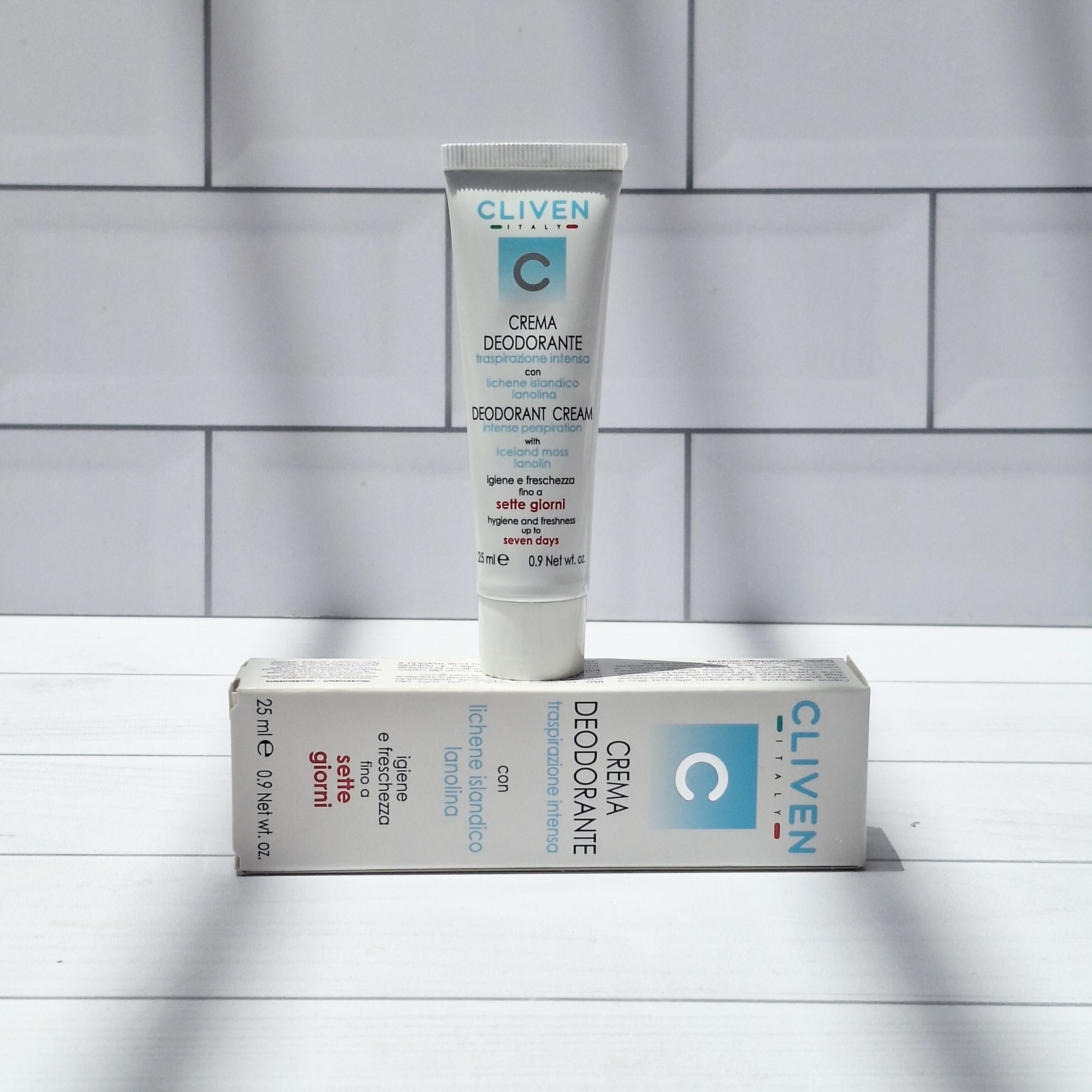 تصویر کرم دئودورانت کلیون Cliven ضد تعریق زیر بغل 7 روزه حجم 25 میل 