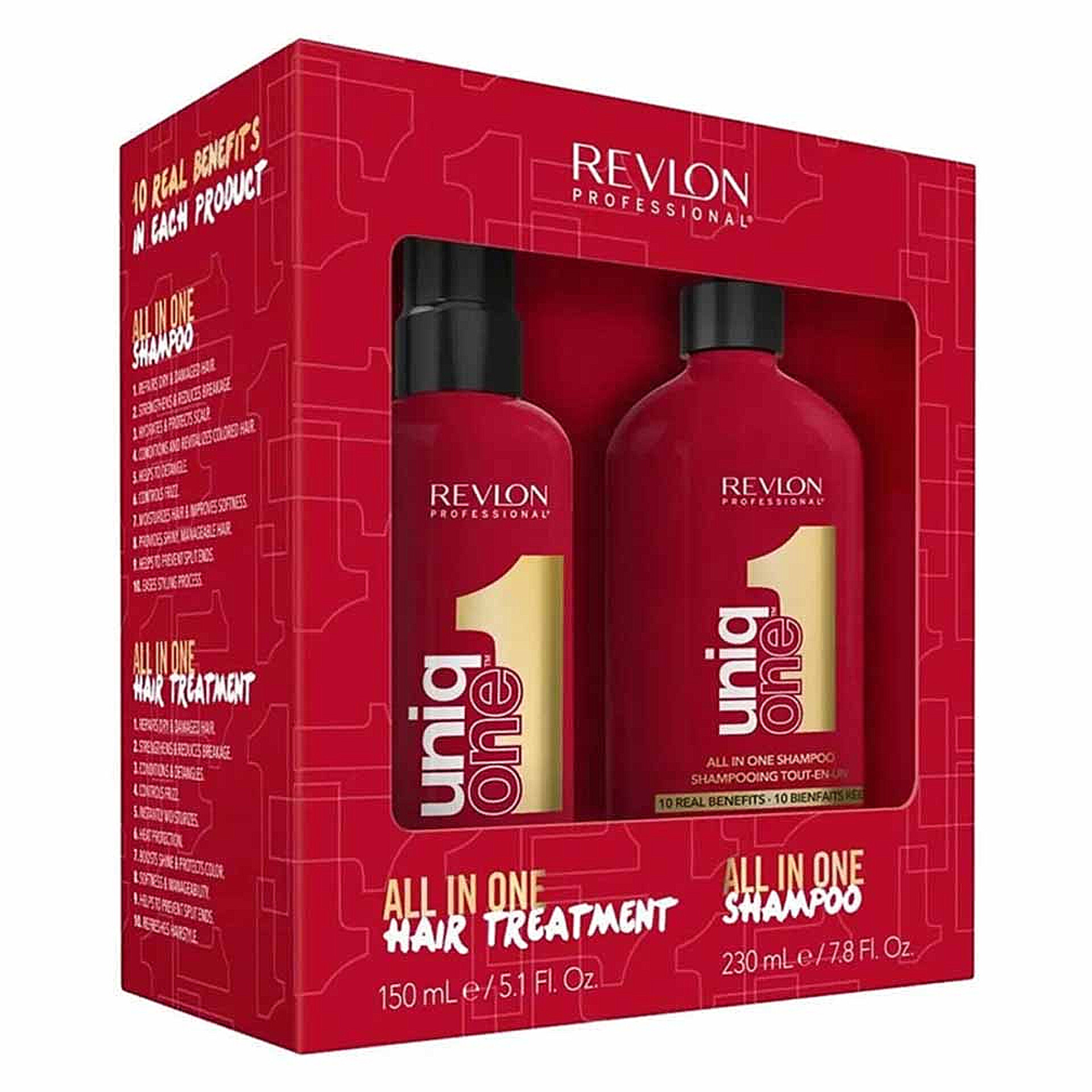 پک شامپو و اسپری مراقبت از مو رِولون Revlon Professional مدل Uniq One Duo Pack | مناسب همه انواع موچندکاره رولون یونیک وان All In One
