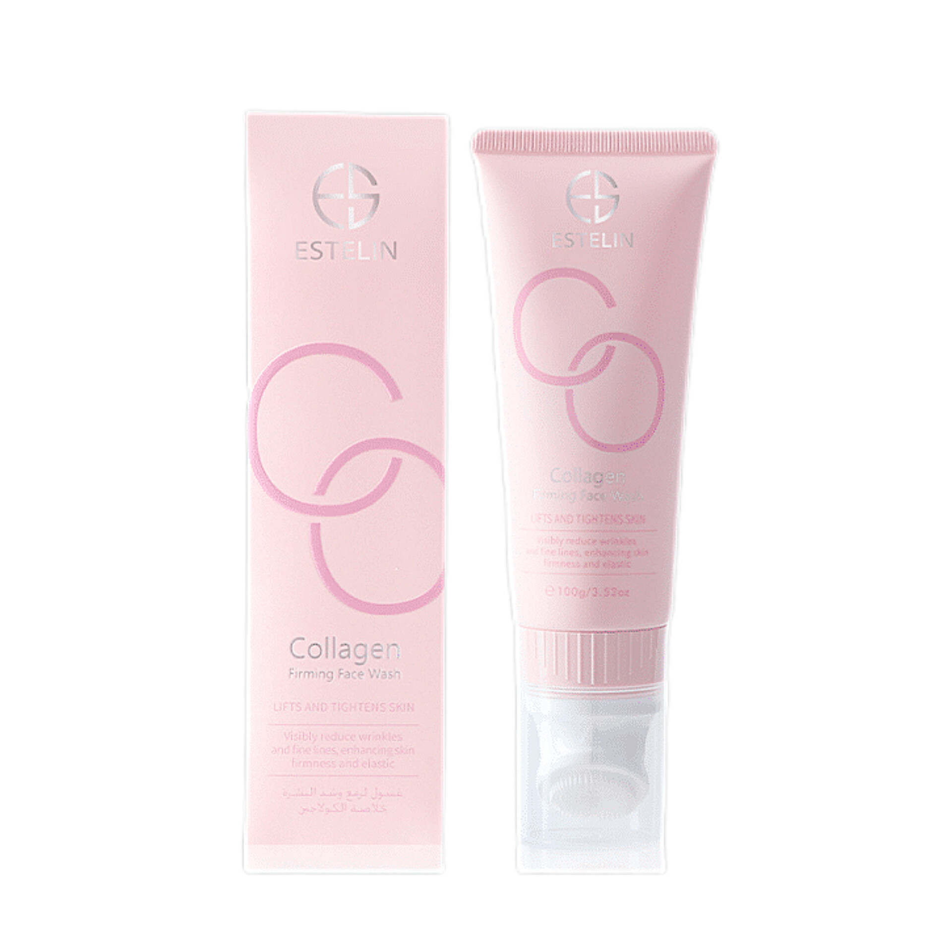 فوم شستشوی کلاژن استلین صورتی Estelin Collagen Firming Face Wash